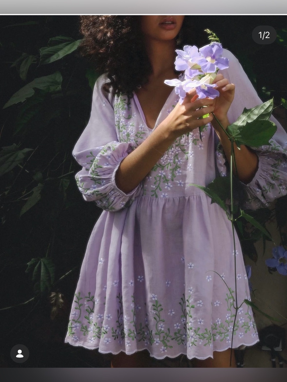 Morton Mac Aurelie Embroidered Dress